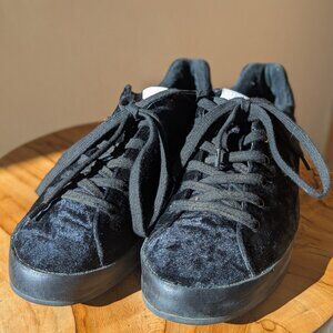 Rag & Bone Black crushed velvet sneaker size 39